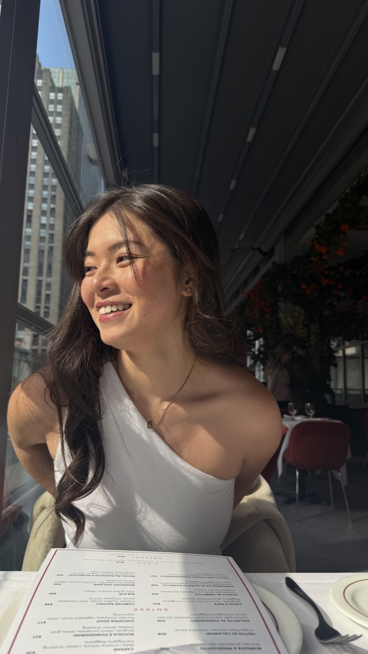 Celine, UGC creator, at a New York City restaurant